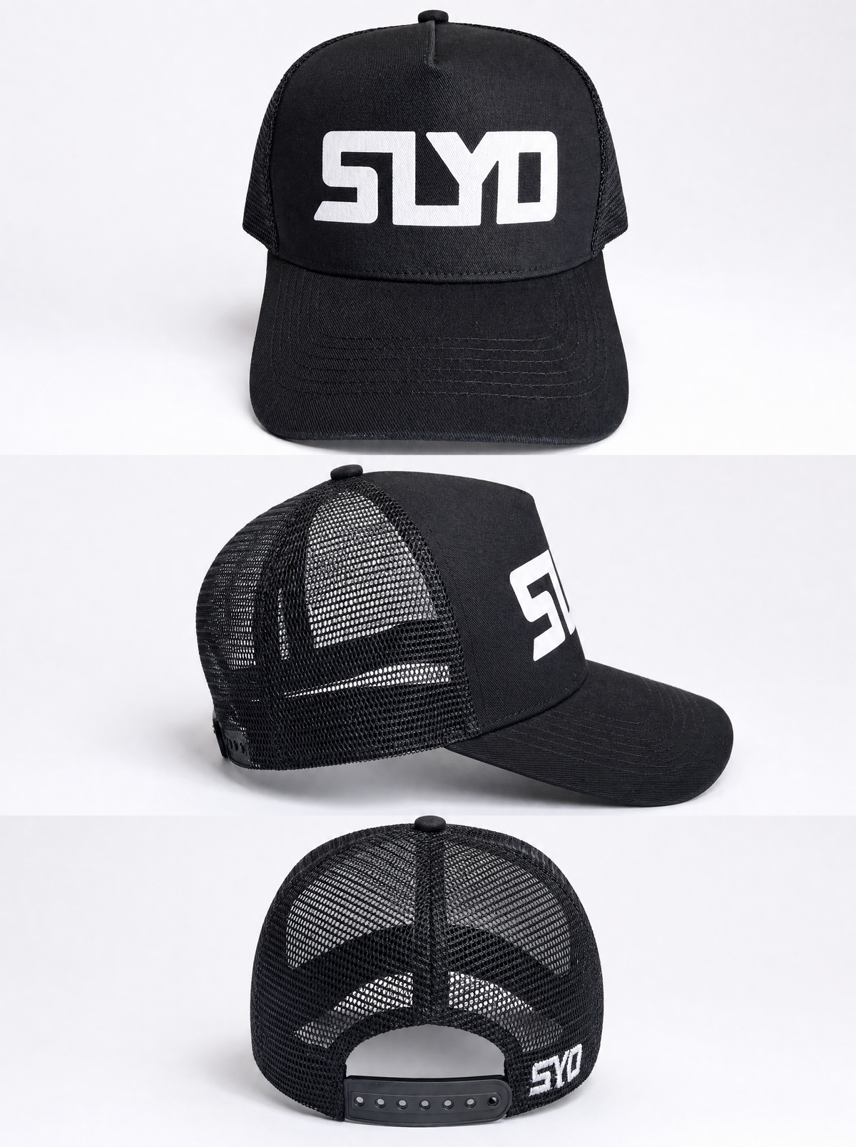 SLYD TRUCKER PUFF HAT (BLACK)